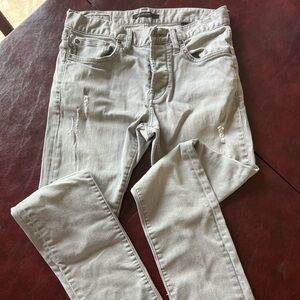 John Varvatos USA gray button down jeans, size 29
